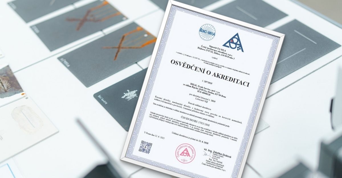 Naše laboratoř získala akreditaci!