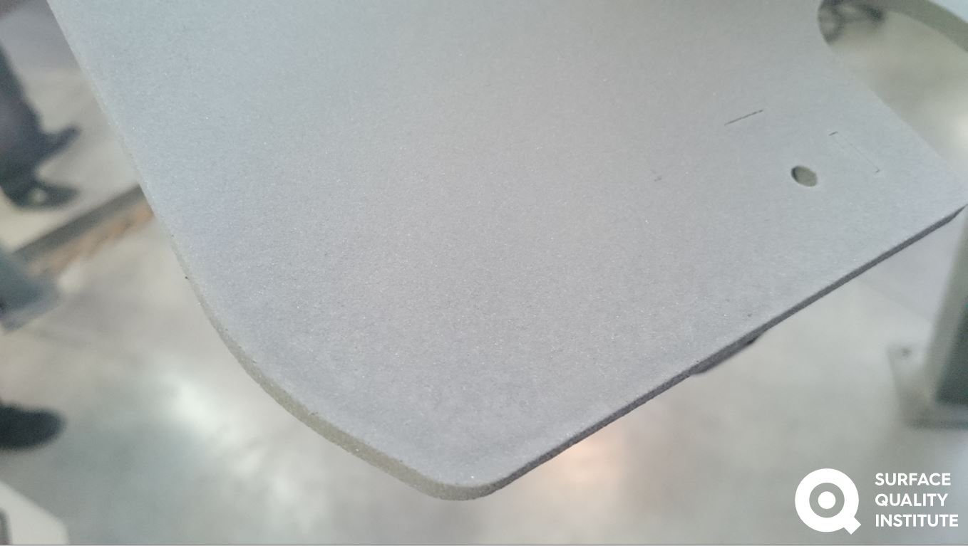 Excessive paint build-up around the edges